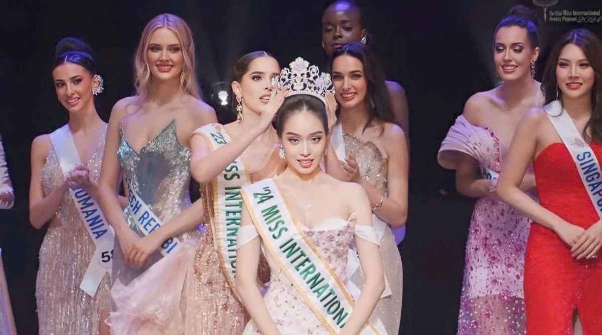 Vietnamese contestant Thanh Thuy crowned Miss International 2024 in Japan